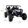Buggy ATV Racing dla 2 dzieci Biały + Napęd 4x4 + Pilot + Wolny Start + MP3 LED